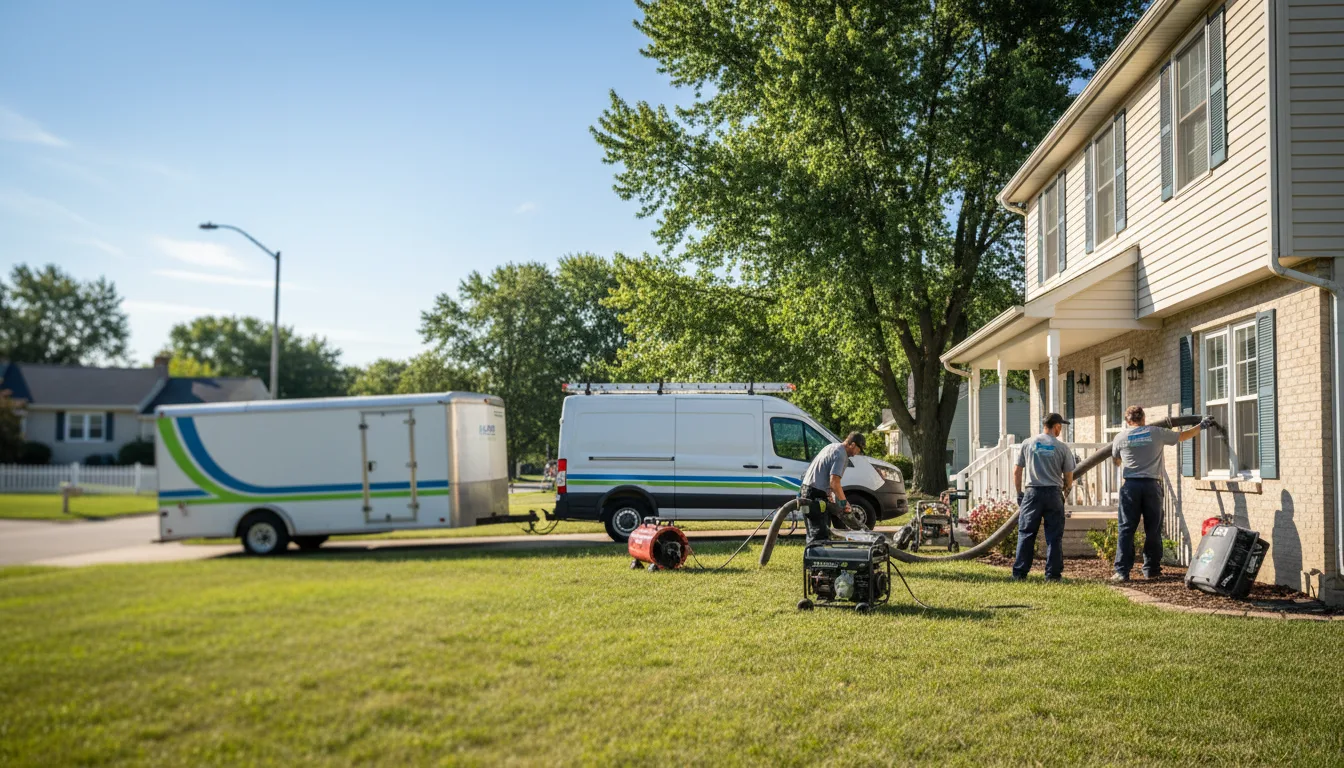 Flooded Basement Restoration And Cleanup With Repair in Aviston, IL near me
